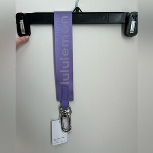Lululemon Never Lost Key Chain Dark Lavender/ White Opal